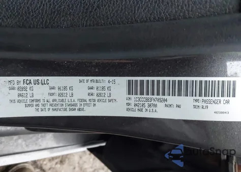 2015 Chrysler 200 S from USA, damaged, VIN 1C3CCCBB3FN709204